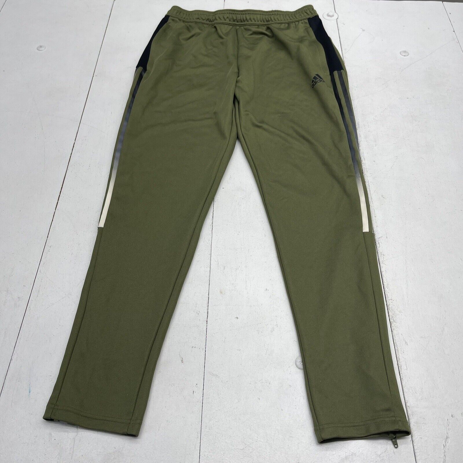 Enhanced Navy Adidas Zipper Leg Pants – Glow Division